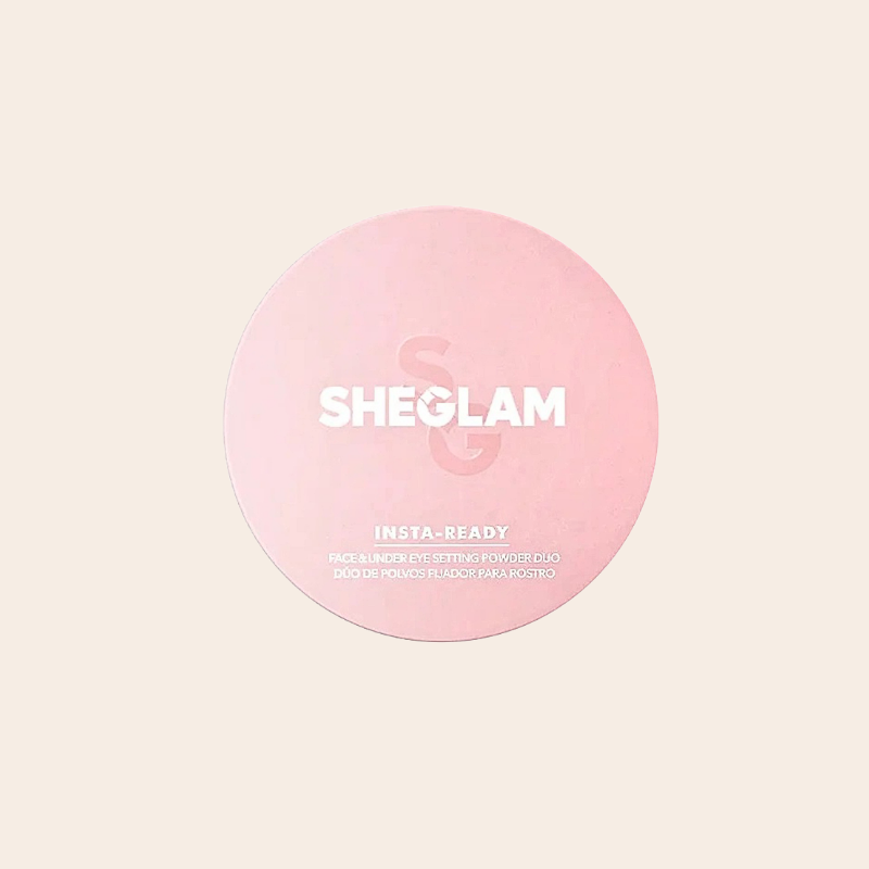 SHEGLAM Insta-Ready Face & Under Eye Setting Powder 7gm Duo-Bubblegum