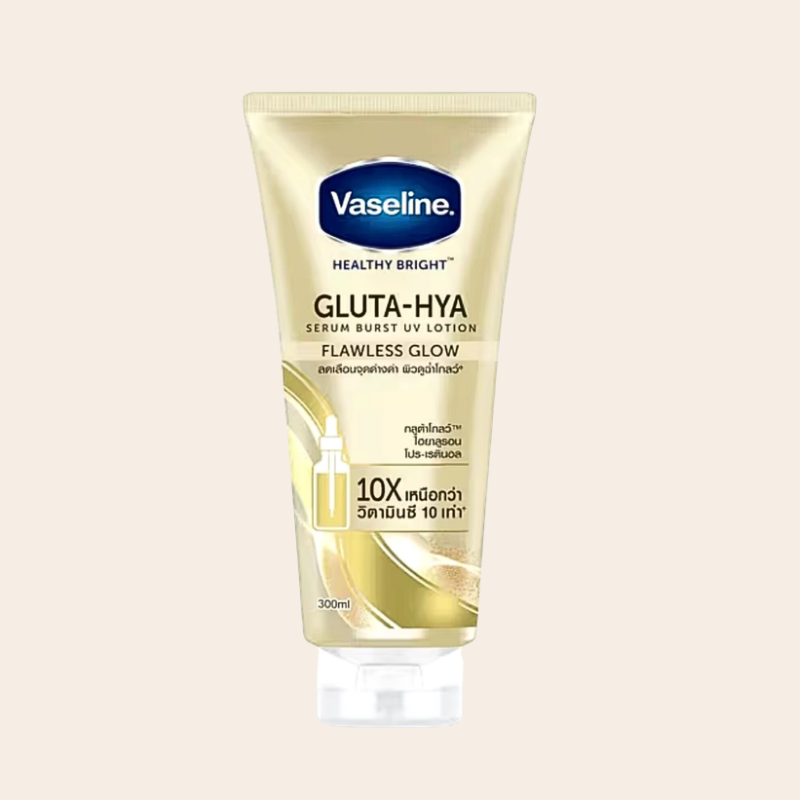 Vaseline Gluta Hya Serum Burst UV Lotion Flawless Glow 300ml