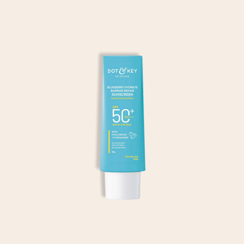Dot & Key Barrier Repair Sunscreen with Blueberry Hydration SPF50 PA++++ 80g