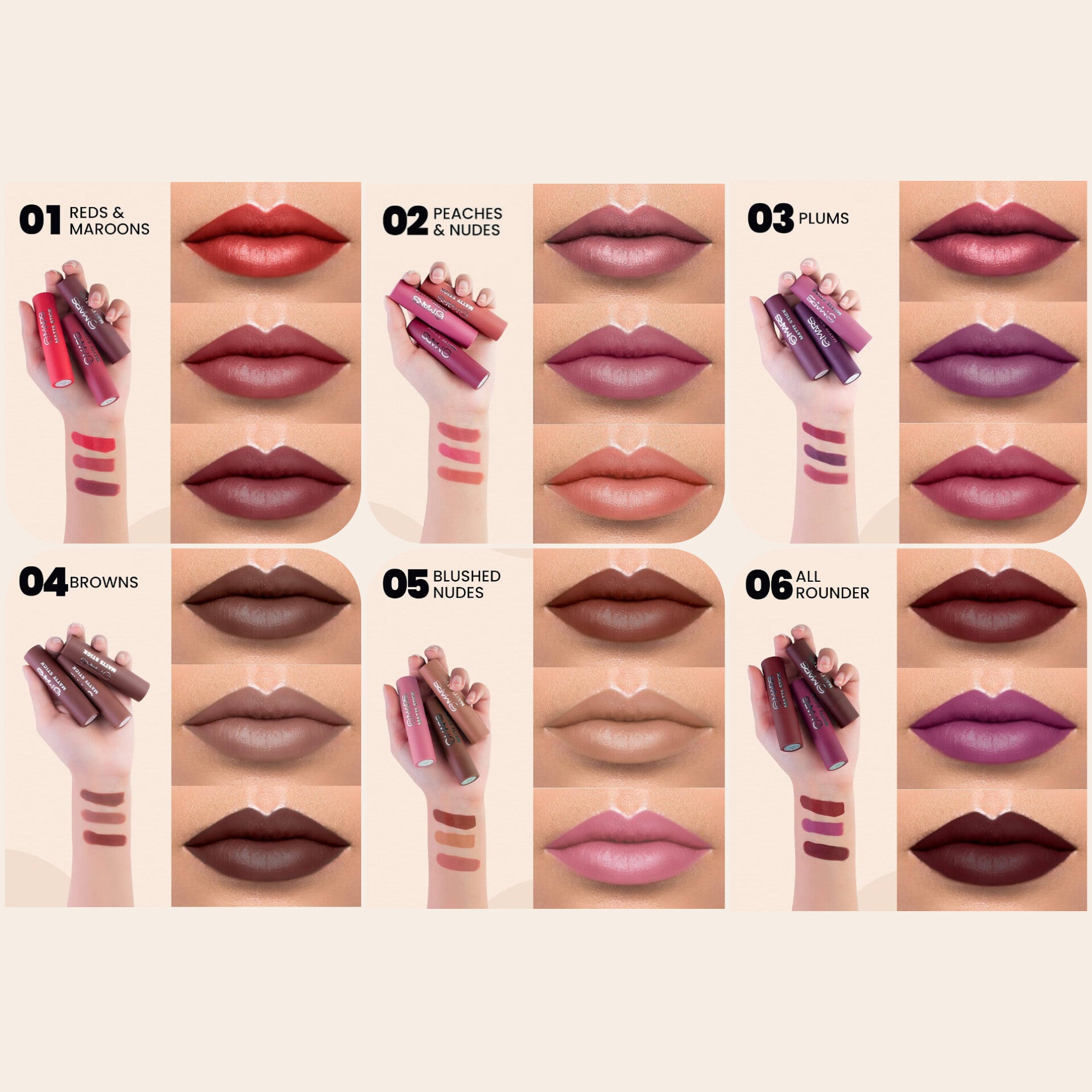 MARS Matte Box Set of 3 Lipsticks