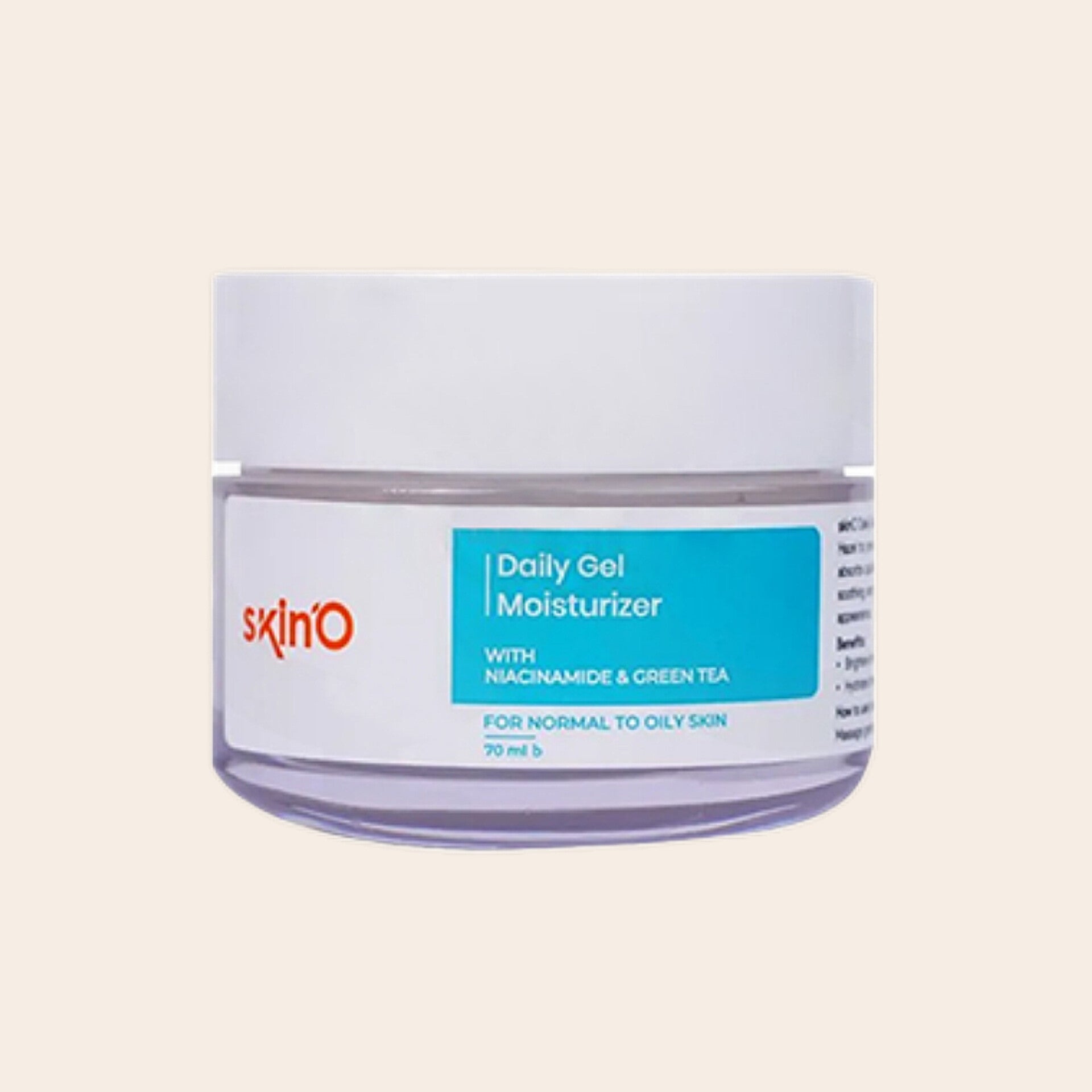 Skin’o Daily Gel Moisturizer with Niacinamide & Green Tea 70ml