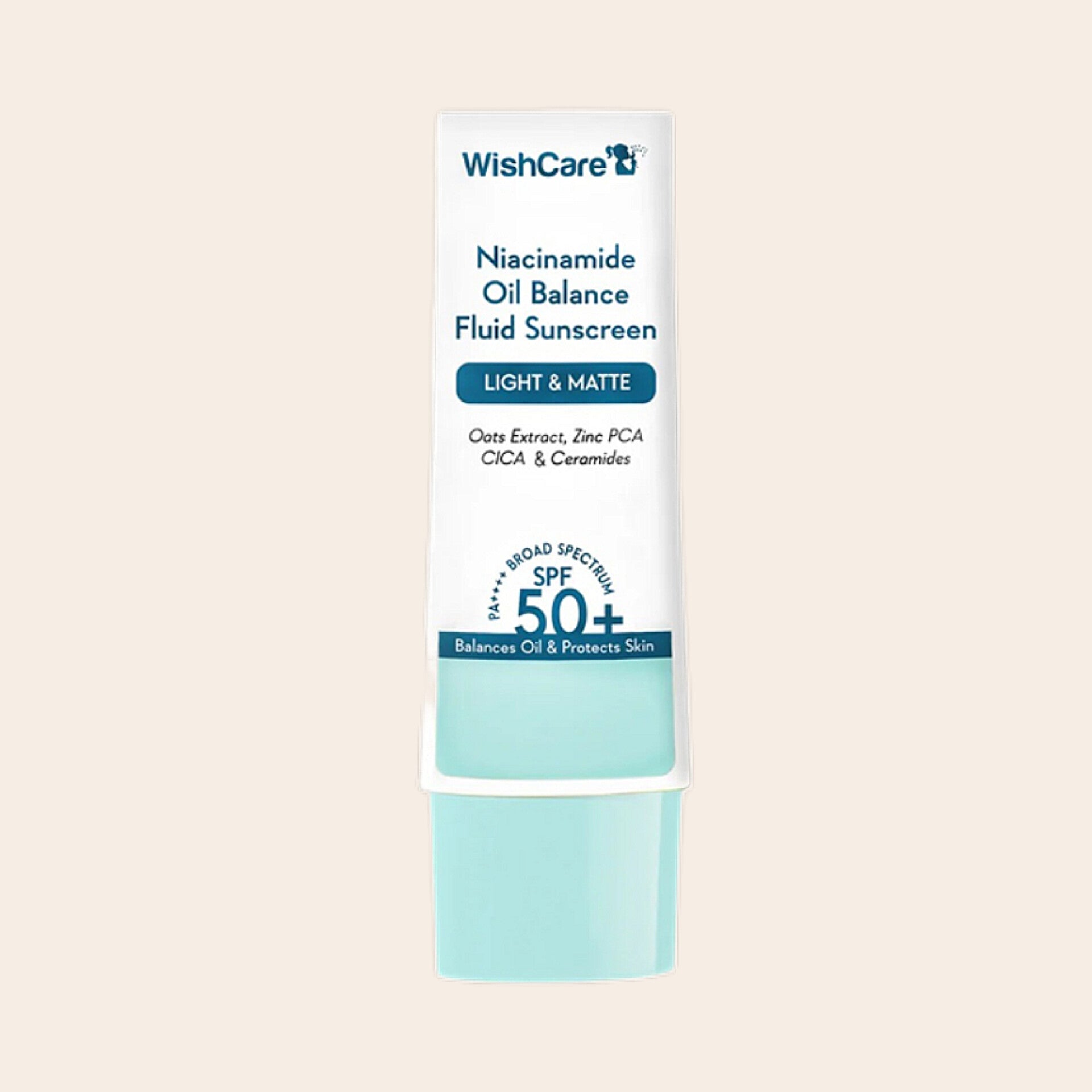 WishCare Niacinamide Oil Balance Fluid Sunscreen SPF 50 PA++++ 50gm
