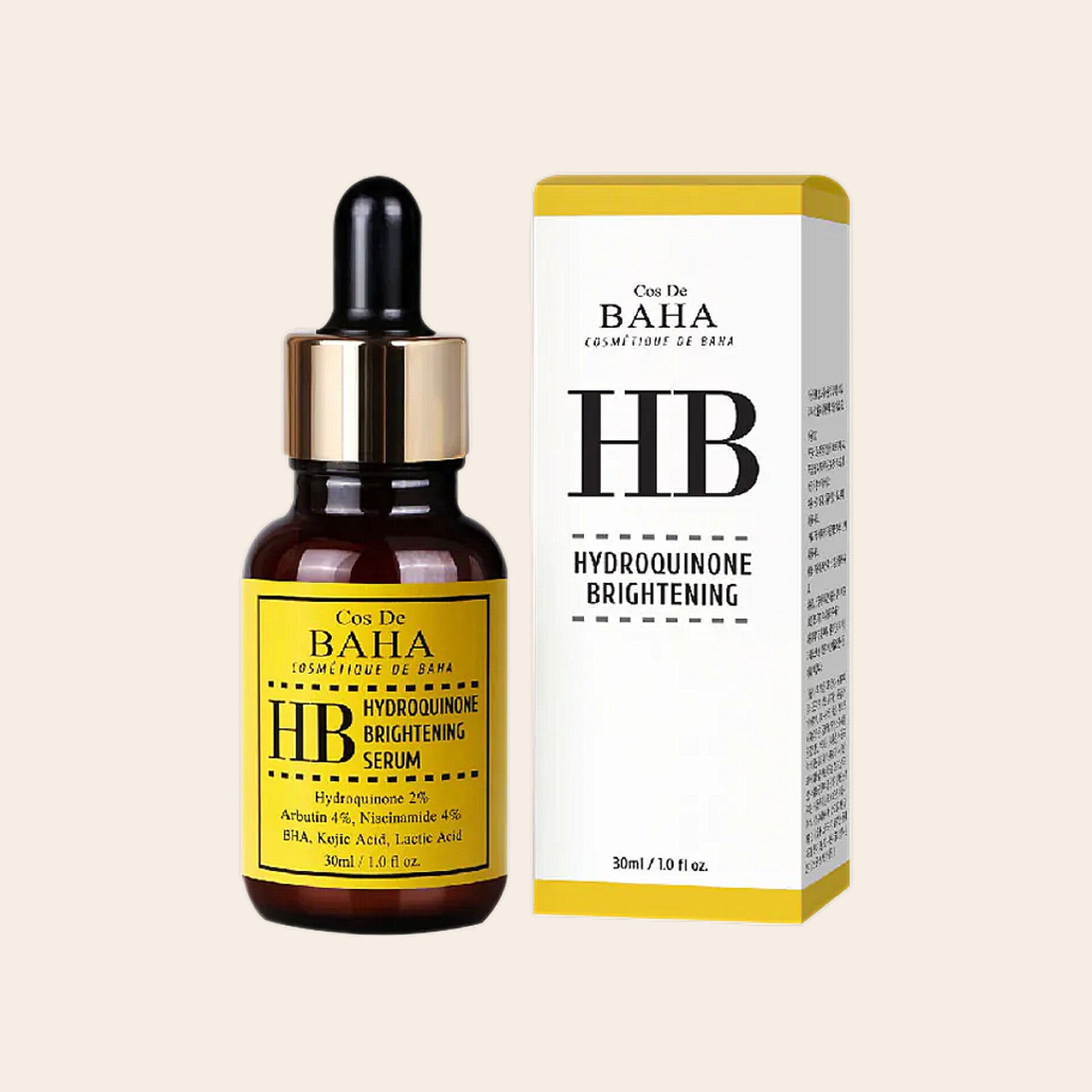 Cos De BAHA 2% Hydroquinone Brightening Serum (HB) 30ml