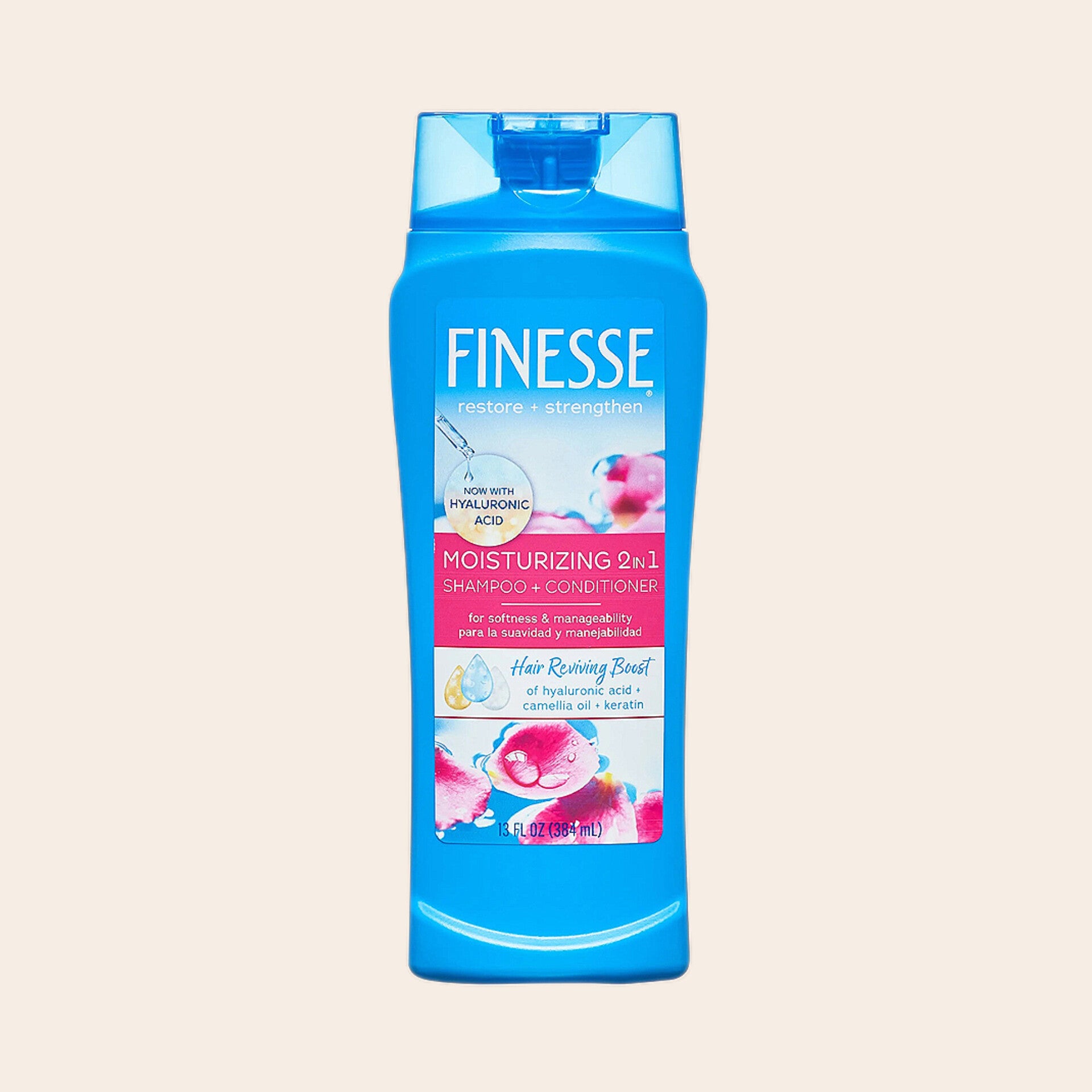Finesse Restore + Strengthen Moisturizing 2in1 Shampoo + Conditioner 384ml