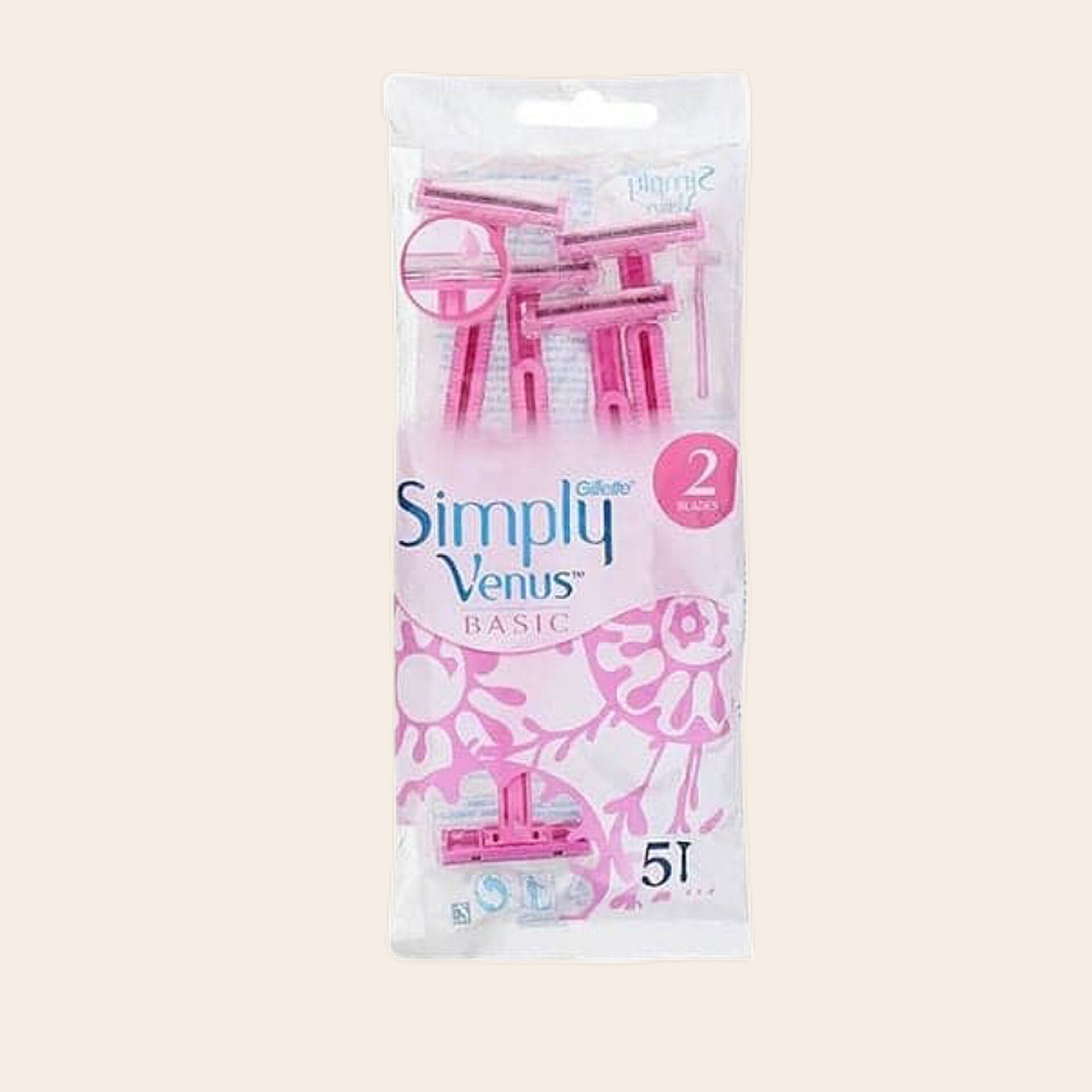 Gillette Simply Venus Basic Women’s Razors (5pcs)