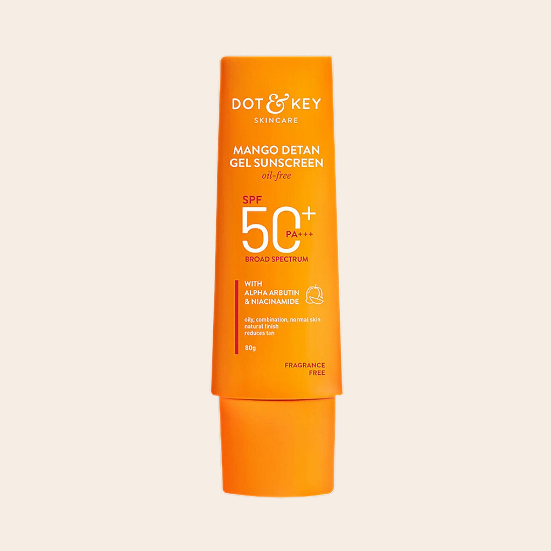 Dot & Key Mango Detan Gel Oil Free Sunscreen SPF 50+ PA+++ 80gm