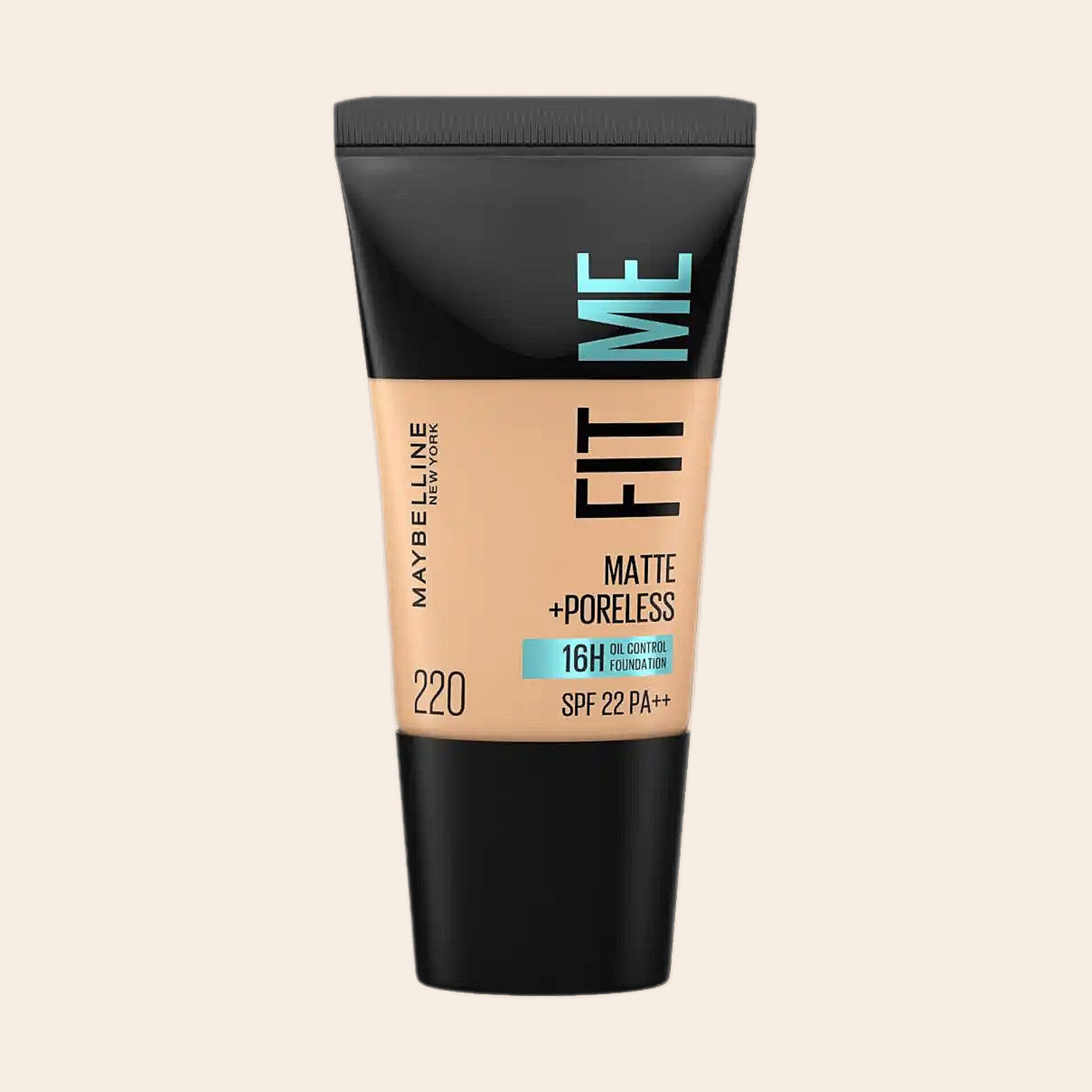 Maybelline Fit Me Matte + Poreless Liquid Foundation SPF22 – 220 Natural Beige