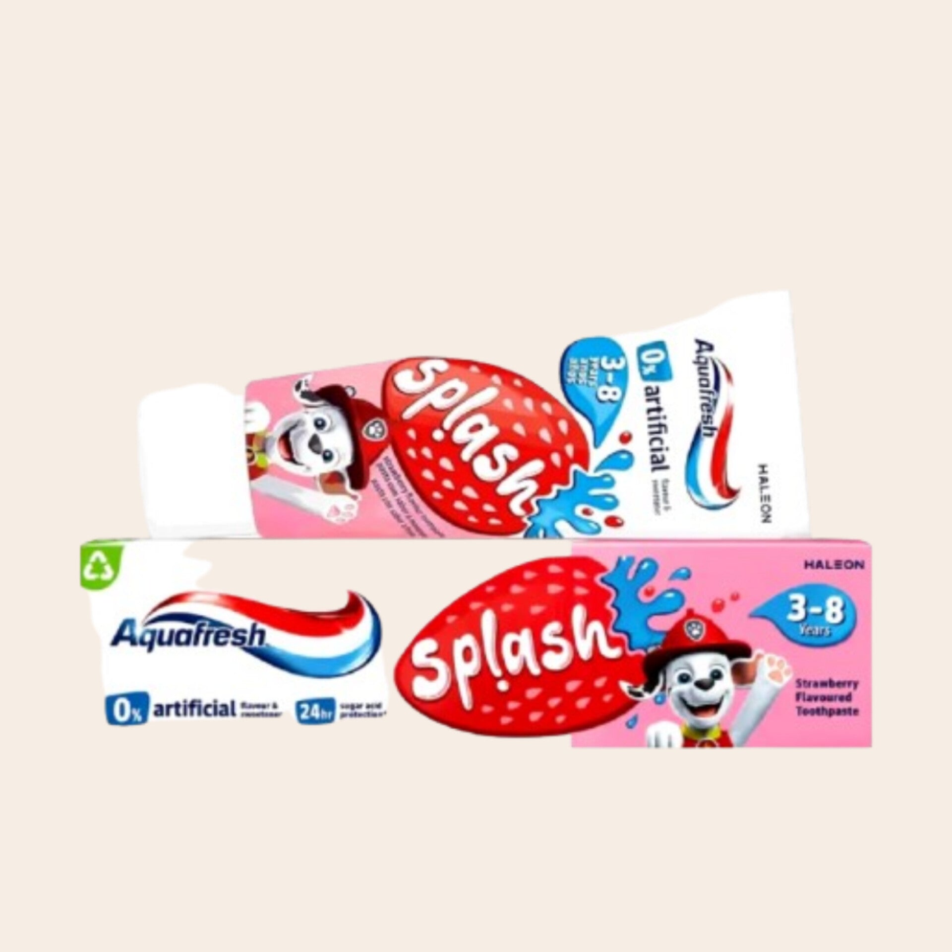 Aquafresh Splash 3–8 Years Strawberry Flavoured Toothpaste 50ml