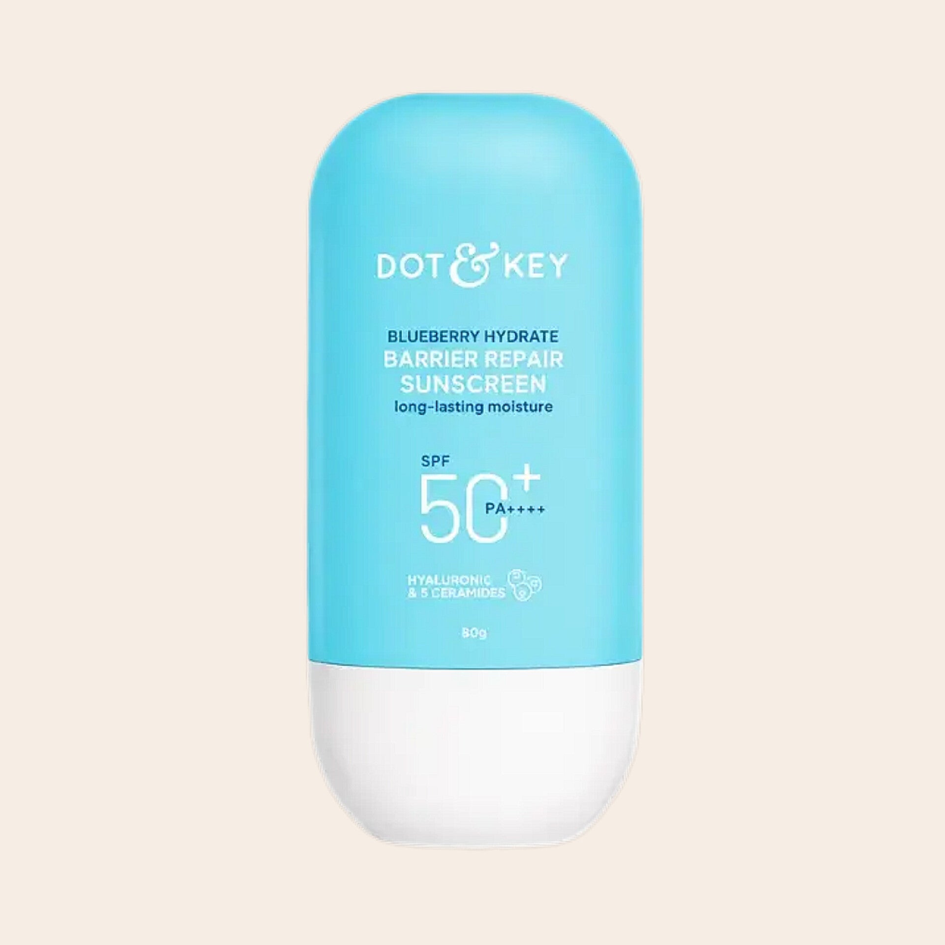 Dot & Key Barrier Repair Sunscreen with Blueberry Hydration SPF50 PA++++ 80g