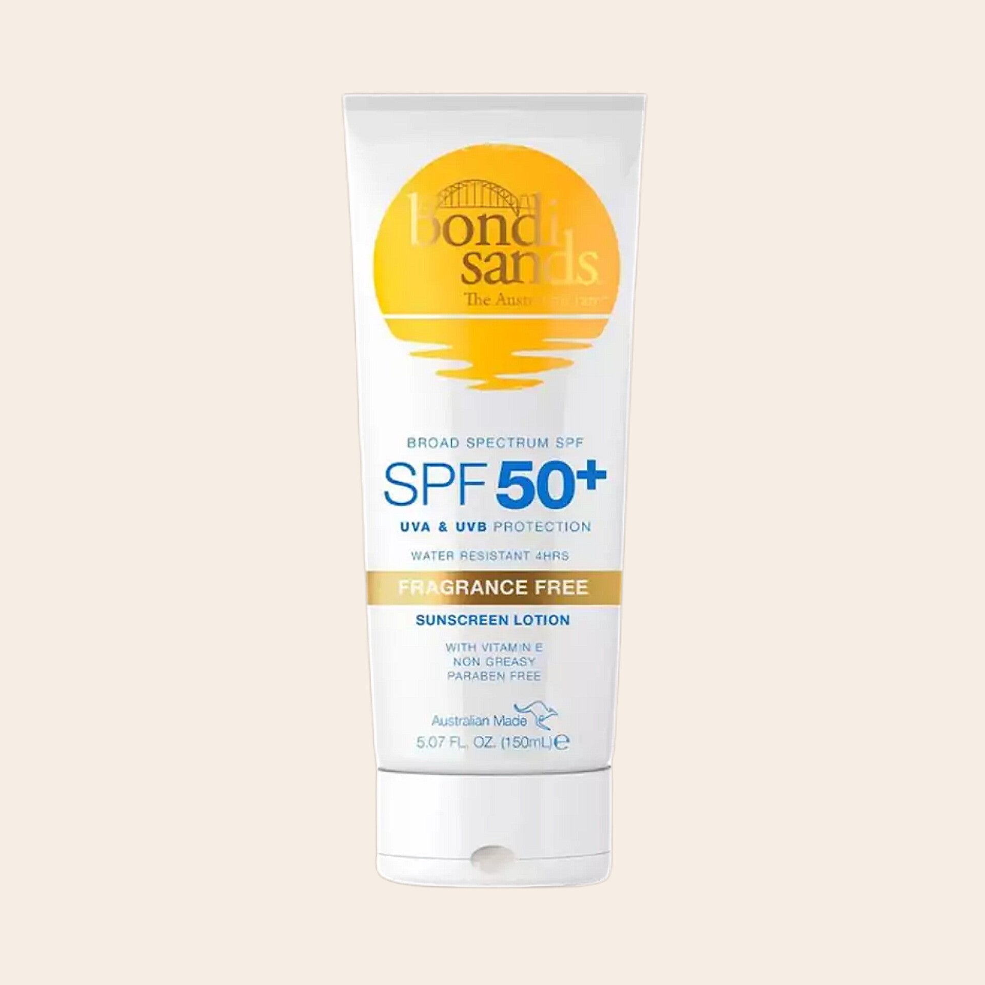 Bondi Sands Water Resistant Fragrance Free Lotion SPF50+ 150ml