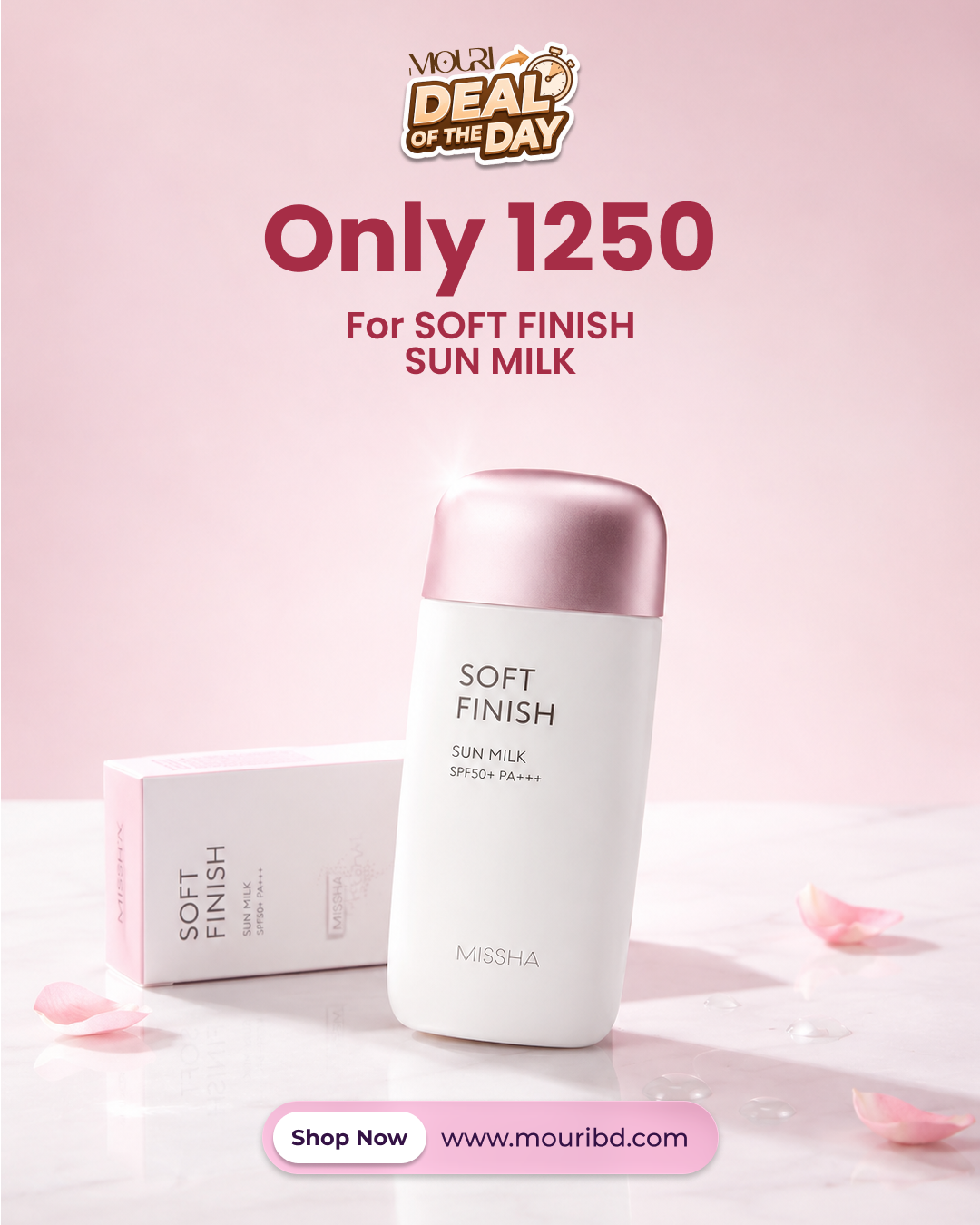 Missha All Around Safe Block Soft Finish Sun Milk SPF50+ PA++++ 70ml