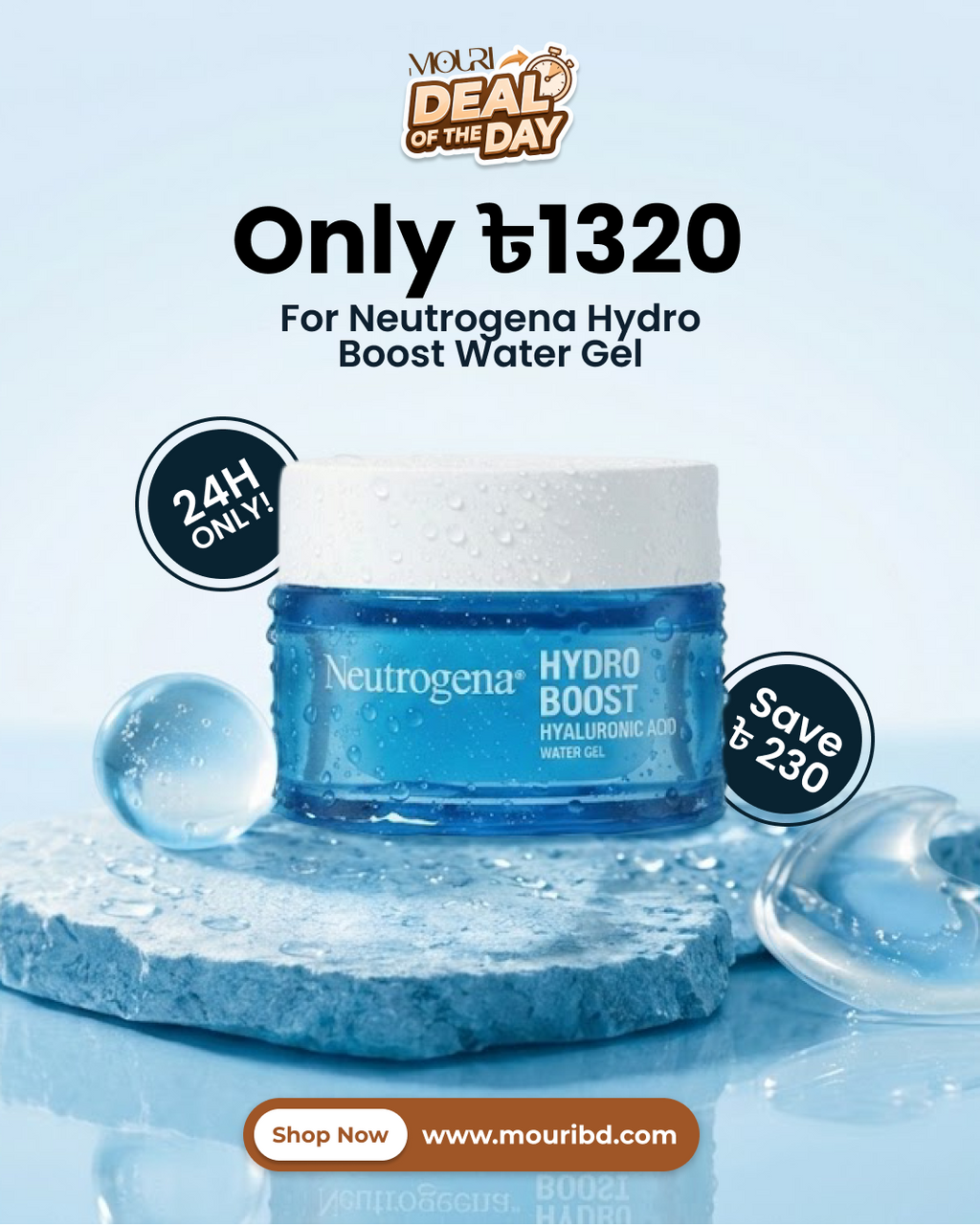Neutrogena Hydro Boost Water Gel For Normal To Combination Skin 50ml