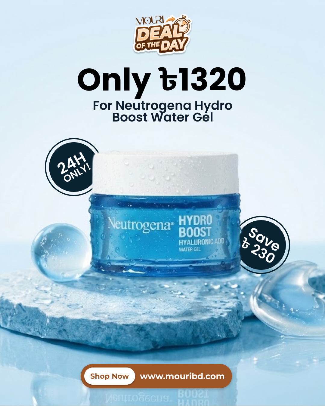 Neutrogena Hydro Boost Water Gel For Normal To Combination Skin 50ml