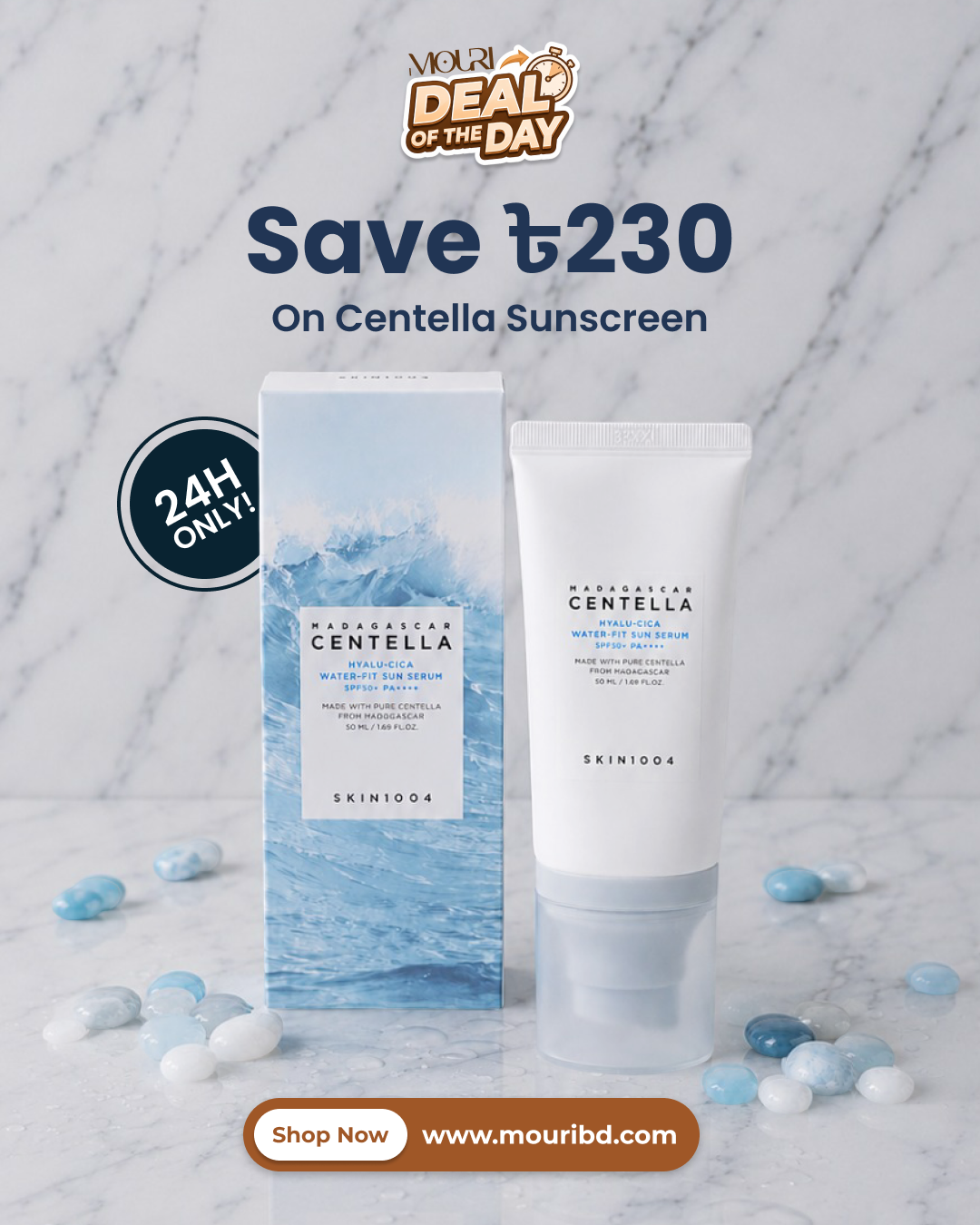 Skin1004 Madagascar Centella Hyalu-Cica Water-Fit Sun Serum 50ml