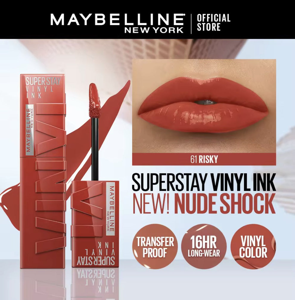 Maybelline Super Stay Vinyl Ink Liquid Lipstick - 61 Risky