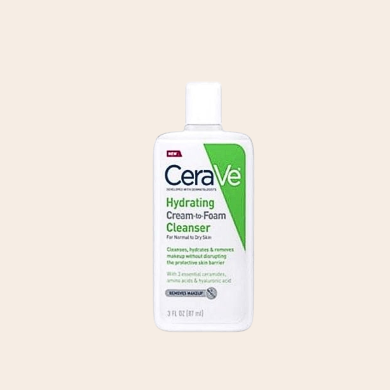 Cerave Hydrating Cream To Foam Facial Cleanser Normal to Dry Skin