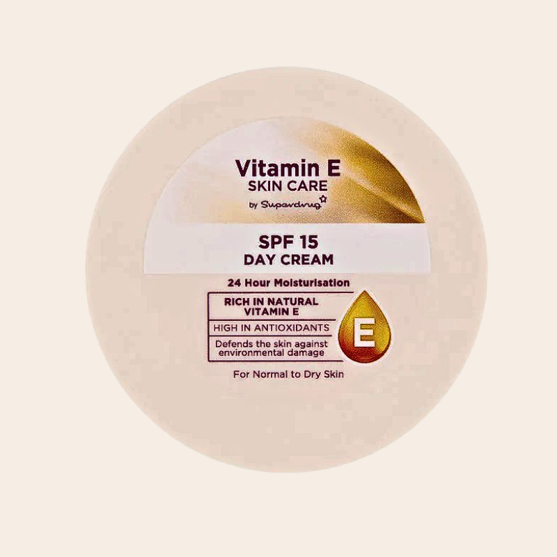 Superdrug Vitamin E SPF15 Moisturising Day Cream 100ml