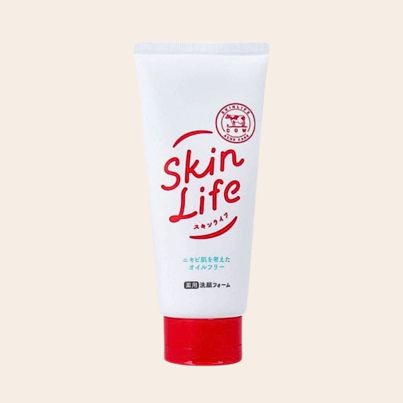 Cow Brand Skin Life Facial Cleansing Foam Medicated Acne Care 130gm