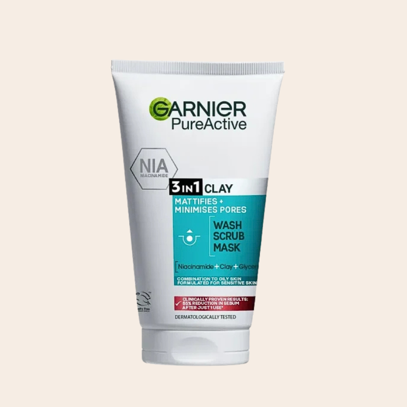 Garnier Pure Active 3 in 1 Wash Scrub Mask 150ml