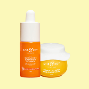 Dot & Key 10% Vitamin C + E Face Serum with 5% Niacinamide 30ml  &  Dot & Key Vitamin C + E Super Bright Moisturizer 15ml