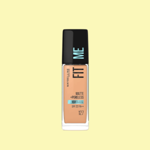 Maybelline New York Fit Me Matte+Poreless Liquid Foundation 127 - Golden Honey | Matte Finish with 16 HR Oil Control + SPF 22 30 ml