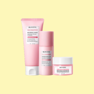 Skintific Niacinamide Brightening Kit (cleanser 15ml, essense toner 20ml, moisture gel 6g)
