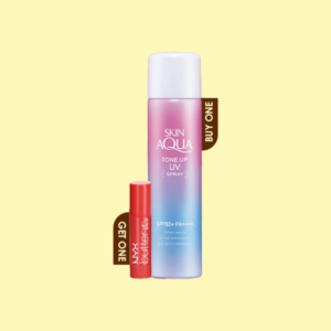 Sunplay Skin Aqua Tone Up UV Spray SPF50 & PA++++ 70g+NYX Butter Lip Balm