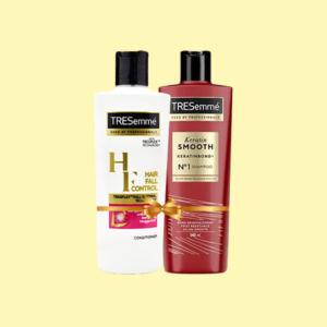 TRESemmé Keratin Smooth kerstinbond Shampoo, TRESemme with tresplex technology Hair Fall Control Conditioner (340ml,340ml)