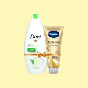 Vaseline® Gluta-Hya Serum Burst Lotion Flawless Bright, Dove Go Fresh Touch Body Wash(70ml,200ml)