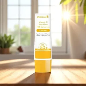 WishCare Vitamin C Pure Glow Milk Sunscreen SPF 50 PA++++