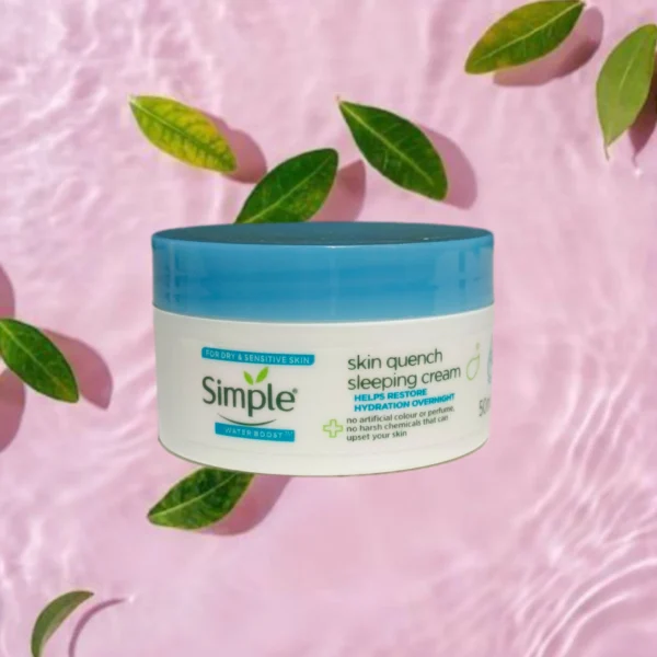 Simple Water Boost Skin Quench Sleeping Cream 50ml - Image 2