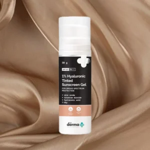 The Derma Co 1% Hyaluronic Tinted Sunscreen Gel 50g