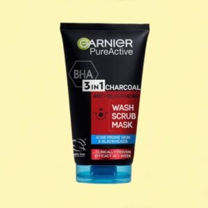 Garnier Pure Active 3in1 Anti Blackhead Scrub with BHA+Charcoal 150ml