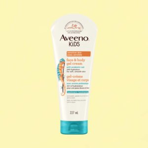 Aveeno Baby Face & Body Gel Cream For Sensitive Skin 227ml