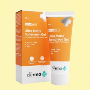 The Derma Co Ultra Matte Sunscreen Gel SPF 60 (50g)