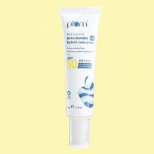 Plum 2% Niacinamide & Rice Water SPF 50 PA+++ Hybrid Sunscreen 50gm