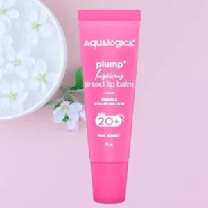 Aqualogica Pink Sorbet Plump+ Luscious Tinted Lip Balm with Berries and Hyaluronic Acid - 10g